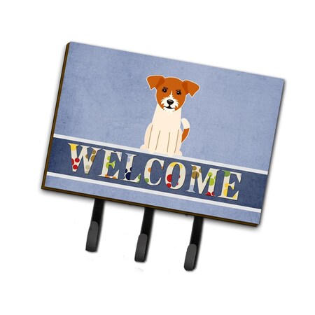 Carolines Treasures Jack Russell Terrier Welcome Leash or Key Holder BB5689TH68